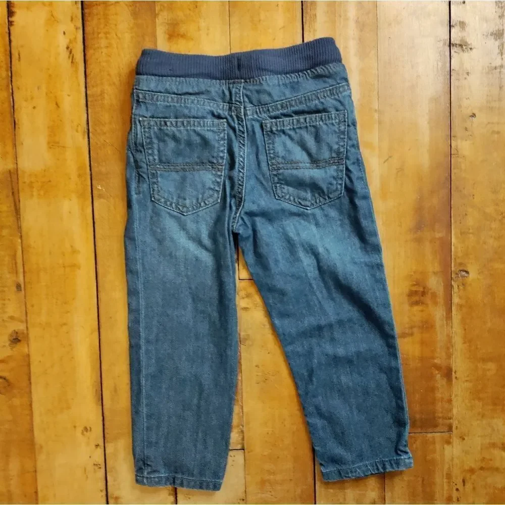 Carters 2T skinny jeans elastic waist pull on dark wash Cotton Utility